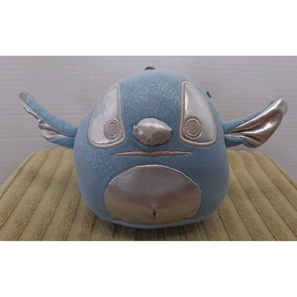 Squishmallows Other - Squishmallow Kellytoy Plush Disney 100 Anniversary Stitch 5" Blue Silver Sparkle